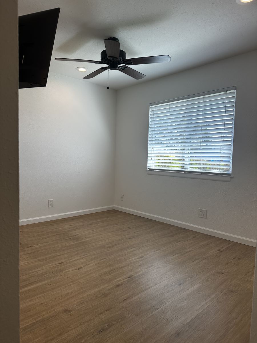 Bedroom A – Ceiling Fan & Window