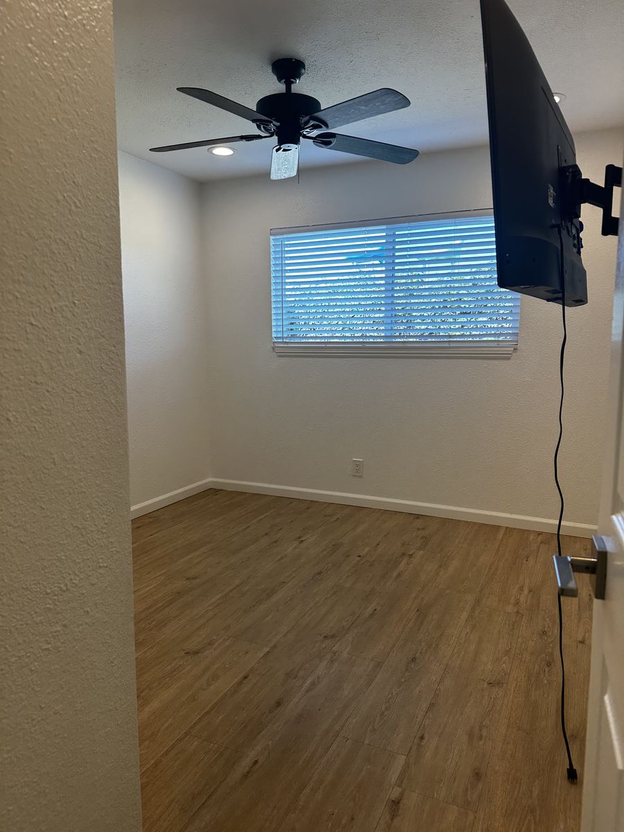 Bedroom C – TV Mount & Window